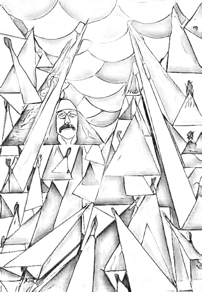 بدون عنوان  – اکرلیک روی بوم -  100 در 70 سانتیمتر